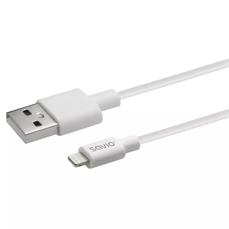 USB laidas Savio CL-192 1m USB A USB 2.0 Baltas