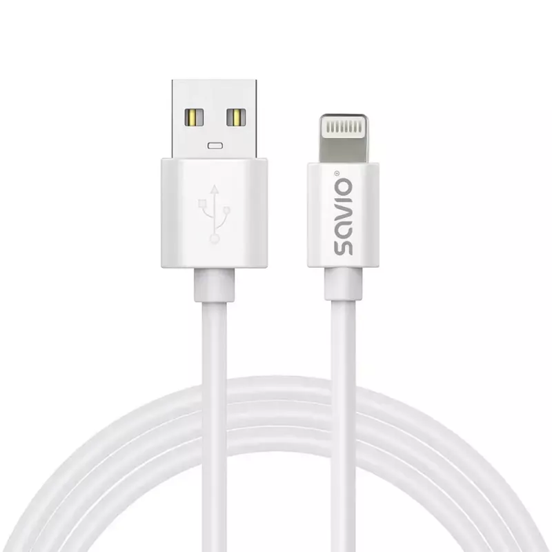 USB laidas Savio CL-192 1m USB A USB 2.0 Baltas