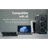 ITEC i-tec USB-C KVM Dock PRO trijų pagrindinių įrenginių, dvigubas vaizdas, 2x Power Delivery (iki 92 W), USB 3.2, 10 Gbps, Gigabit Ethernet
