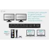 ITEC i-tec USB-C KVM Dock PRO trijų pagrindinių įrenginių, dvigubas vaizdas, 2x Power Delivery (iki 92 W), USB 3.2, 10 Gbps, Gigabit Ethernet