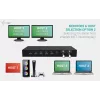 ITEC i-tec USB-C KVM Dock PRO trijų pagrindinių įrenginių, dvigubas vaizdas, 2x Power Delivery (iki 92 W), USB 3.2, 10 Gbps, Gigabit Ethernet