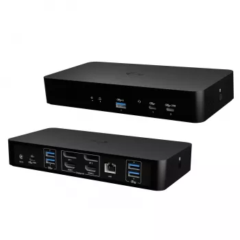 Docking stotelė i-tec CAINTGDUAL4KDOCPD Dual Display Power Delivery 100W