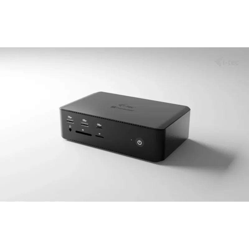i-tec Thunderbolt5 Quattro Display Docking stotelė, 5x USB, 2,5 GLAN + Power Delivery 140W
