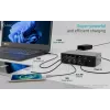 i-tec Thunderbolt5 Quattro Display Docking stotelė, 5x USB, 2,5 GLAN + Power Delivery 140W