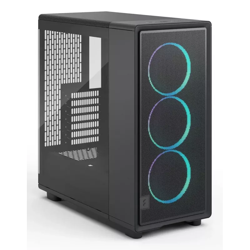 PC korpusas Fractal Design Epoch Black TG RGB Light Tint Midi Tower Juodas