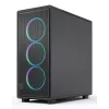 PC korpusas Fractal Design Epoch Black TG RGB Light Tint Midi Tower Juodas