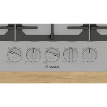 Bosch Serie 6 PCQ7A5I90 dujinė kaitlentė nerūdijančio plieno įmontuojama 75 cm 5 zonos