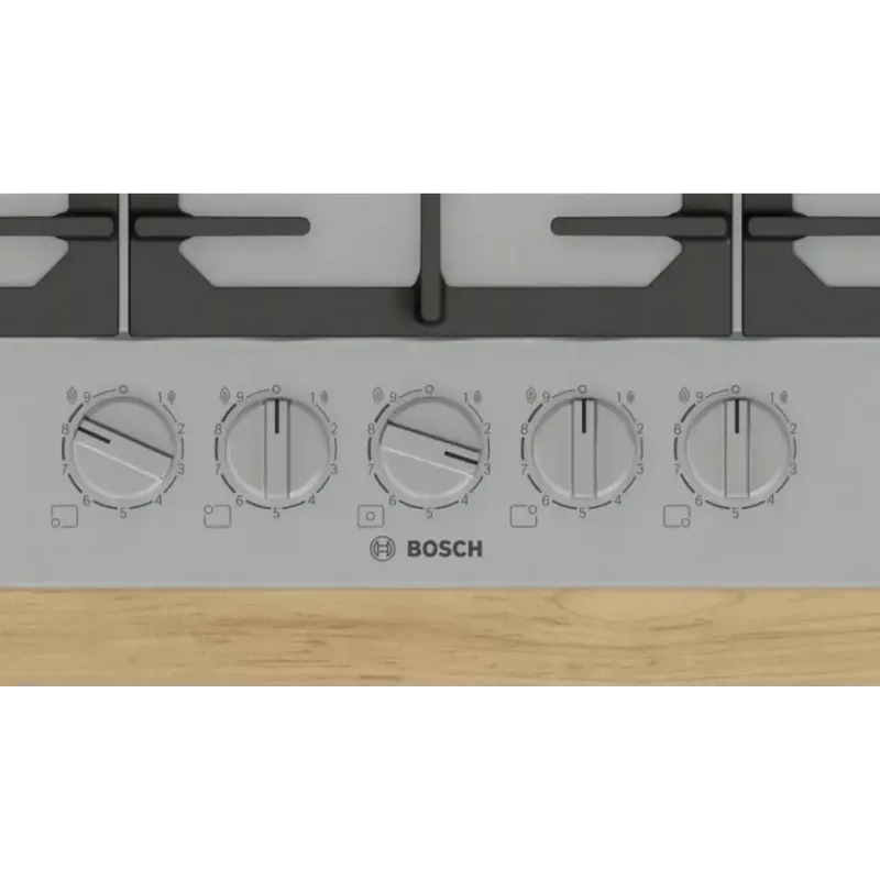 Bosch Serie 6 PCQ7A5I90 dujinė kaitlentė nerūdijančio plieno įmontuojama 75 cm 5 zonos
