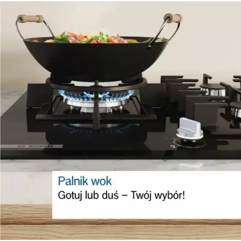 Bosch Serie 6 PCQ7A5I90 dujinė kaitlentė nerūdijančio plieno įmontuojama 75 cm 5 zonos