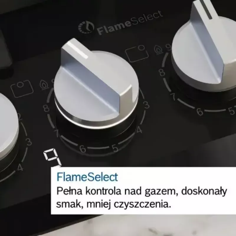 Bosch Serie 6 PCQ7A5I90 dujinė kaitlentė nerūdijančio plieno įmontuojama 75 cm 5 zonos