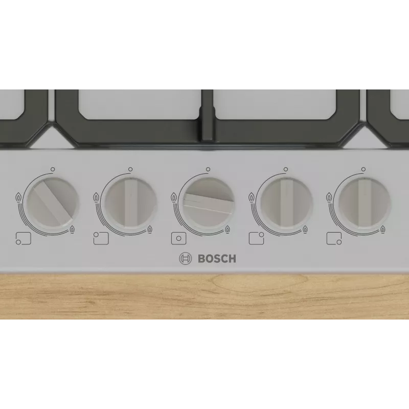 Bosch Serie 4 PGQ7B5K90 dujinė kaitlentė nerūdijančio plieno įmontuojama 75 cm 5 zonos