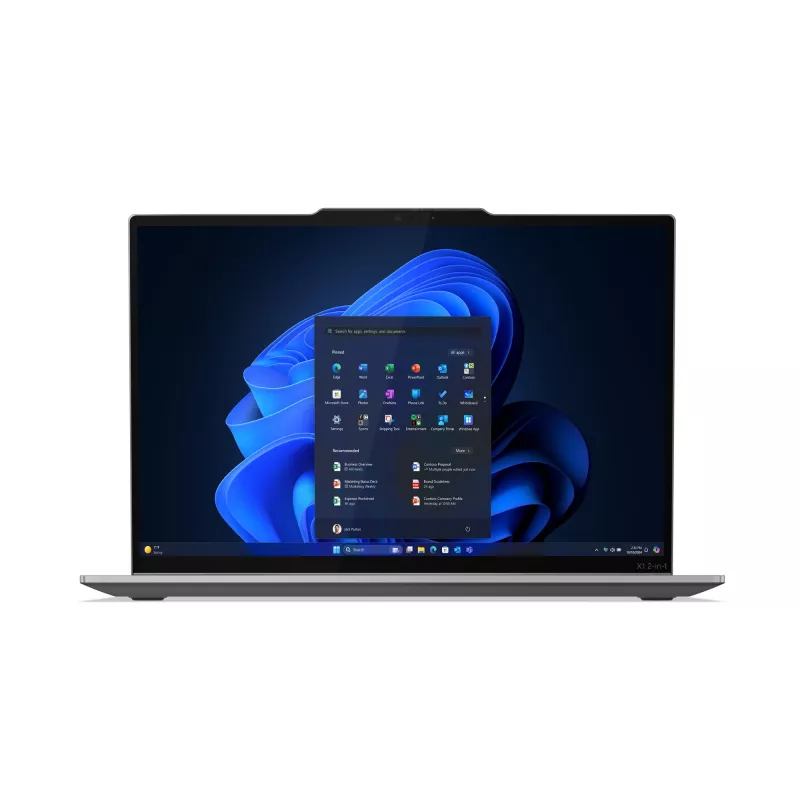 Lenovo ThinkPad X1 2-in-1 Gen 10 Aura Edition Intel Core Ultra 7 255H hibridinis nešiojamas kompiuteris 35,6 cm (14 colių) liečiamuoju 2,8K ekranu 32 GB LPDDR5x-SDRAM 1 TB SSD Wi-Fi 6E (802.11ax) Windows 11 Pro pilka