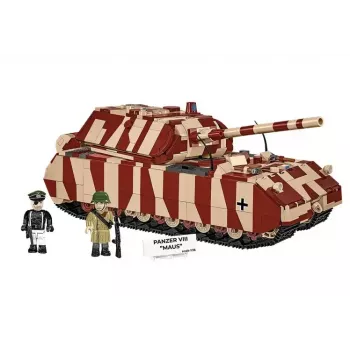 Cobi konstravimo blokeliai Panzer VIII Maus modelio rinkinys 1:35 COBI-3138, detali karinės transporto priemonės replika