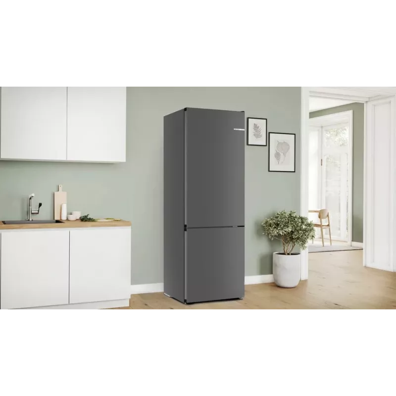 Šaldytuvas-šaldiklis Bosch Serie 4 KGN49OCAF, laisvai pastatomas, 440 L bendras, antracito spalvos, No Frost