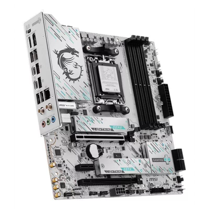 Motininė plokštė MSI B850M GAMING PLUS WIFI – AMD B850, Socket AM5, micro ATX, DDR5, 4x DIMM, 3x M.2, Wi‑Fi 7, 5Gb LAN