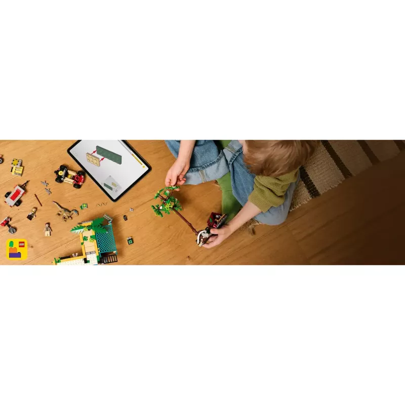 LEGO Jurassic World rinkinys 76973 — Raptorius ir Titanozauras su 3 figūrėlėmis, 582 dalys, nuo 7 metų