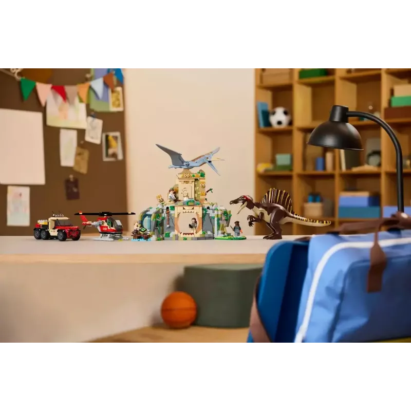 LEGO Jurassic World Oro misija su Kecalkoatlu ir Spinozauru 76976 — 984 detalės, 4 minifigūrėlės, nuo 8 metų