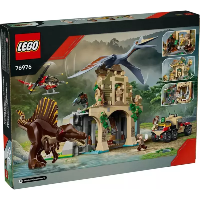 LEGO Jurassic World Oro misija su Kecalkoatlu ir Spinozauru 76976 — 984 detalės, 4 minifigūrėlės, nuo 8 metų