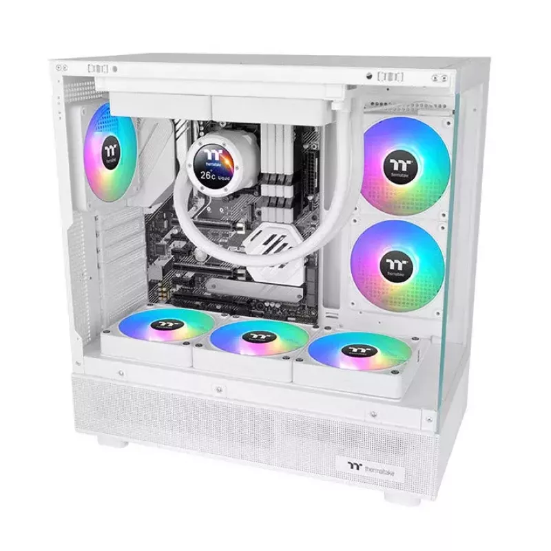 Ventiliatorių rinkinys Thermaltake CT120 EX ARGB Sync White 3 vnt.