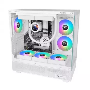 Ventiliatorių rinkinys Thermaltake CT140 EX ARGB Sync 140 mm baltas (3 vnt.)