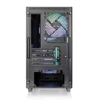 PC korpusas Thermaltake Versa H16 TG ARGB Micro Tower juodas