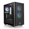 PC korpusas Thermaltake Versa H16 TG ARGB Micro Tower juodas