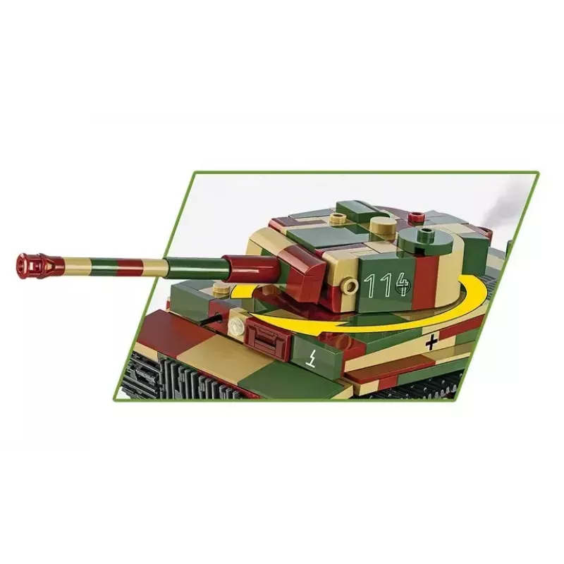 Cobi Pz.Kpfw. VI Tiger Ausf. E 1:35 mastelio plytelių rinkinys – detalus tanko modelis
