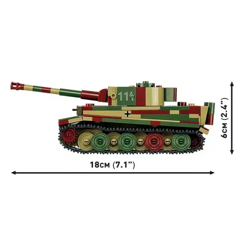 Cobi Pz.Kpfw. VI Tiger Ausf. E 1:35 mastelio plytelių rinkinys – detalus tanko modelis