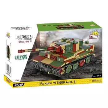 Cobi Pz.Kpfw. VI Tiger Ausf. E 1:35 mastelio plytelių rinkinys – detalus tanko modelis