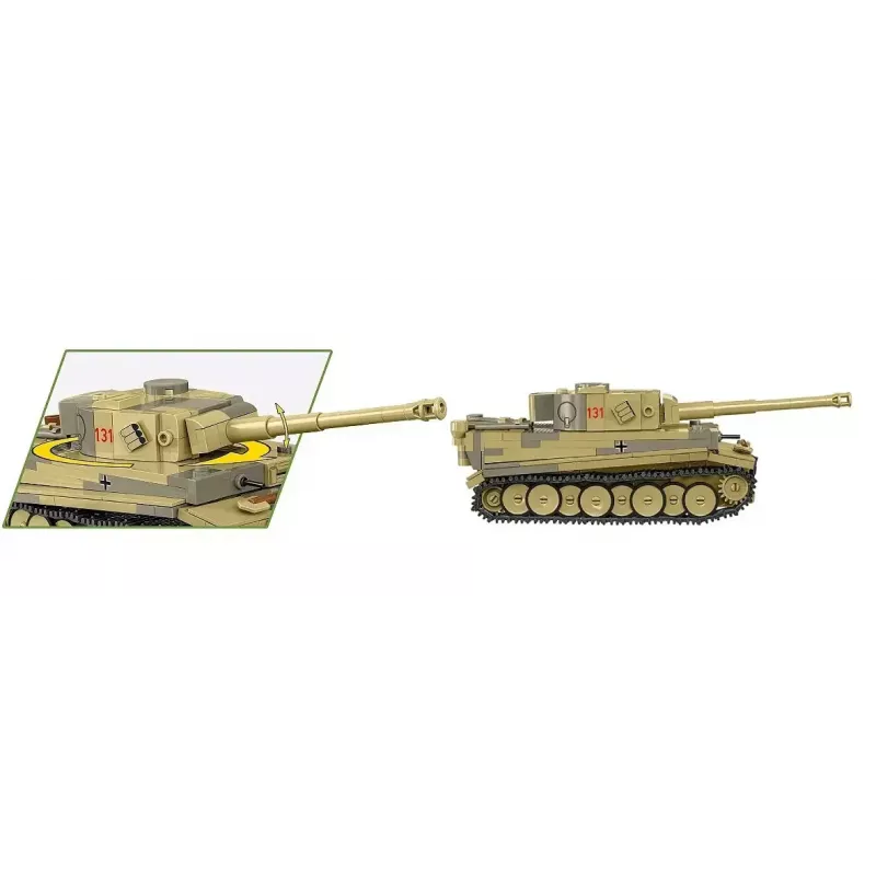 Konstruktorius Cobi Panzer VI Tiger I 442 dalys modelis COIB-2734