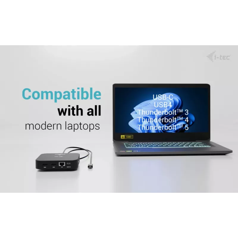 ITEC USB-C Dual HDMI C31DUALHDMIDOCKPD dokų stotelė – Dvigubas 4K 60Hz, 100W Power Delivery