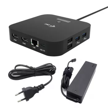 USB-C dvigubas HDMI adapteris ITEC C31DUALHDMIDPD100 — du HDMI 4K@60Hz, USB-C Power Delivery 100W