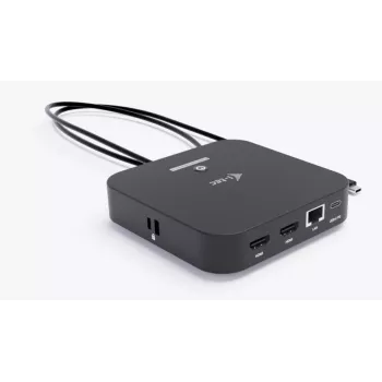 USB-C dvigubas HDMI adapteris ITEC C31DUALHDMIDPD100 — du HDMI 4K@60Hz, USB-C Power Delivery 100W