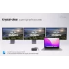 USB-C DisplayPort į dvigubą HDMI adapteris ITEC C31TRIPLEVIDEODPPRO 4K 60Hz, 100W galios tiekimas
