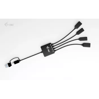 i-tec USB-C/USB-A laidas HUB 4 prievadai (2x USB-C, 2x USB-A)