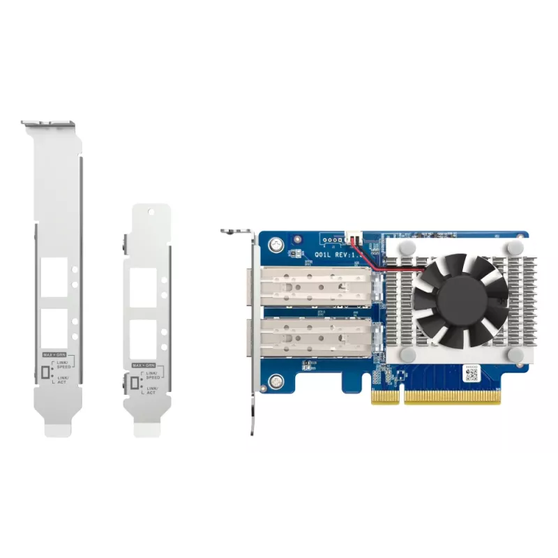 QNAP dviejų prievadų 10GbE SFP+ tinklo plokštė QXG-10G2SF-NXE PCI Express
