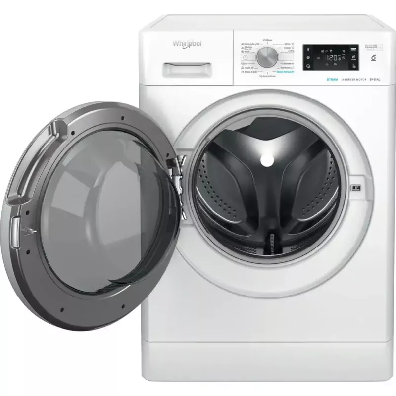 Skalbimo džiovintuvas WHIRLPOOL FFWDB 864489 SV EE priekinis pakrovimas 6 kg 1400 aps./min. baltas