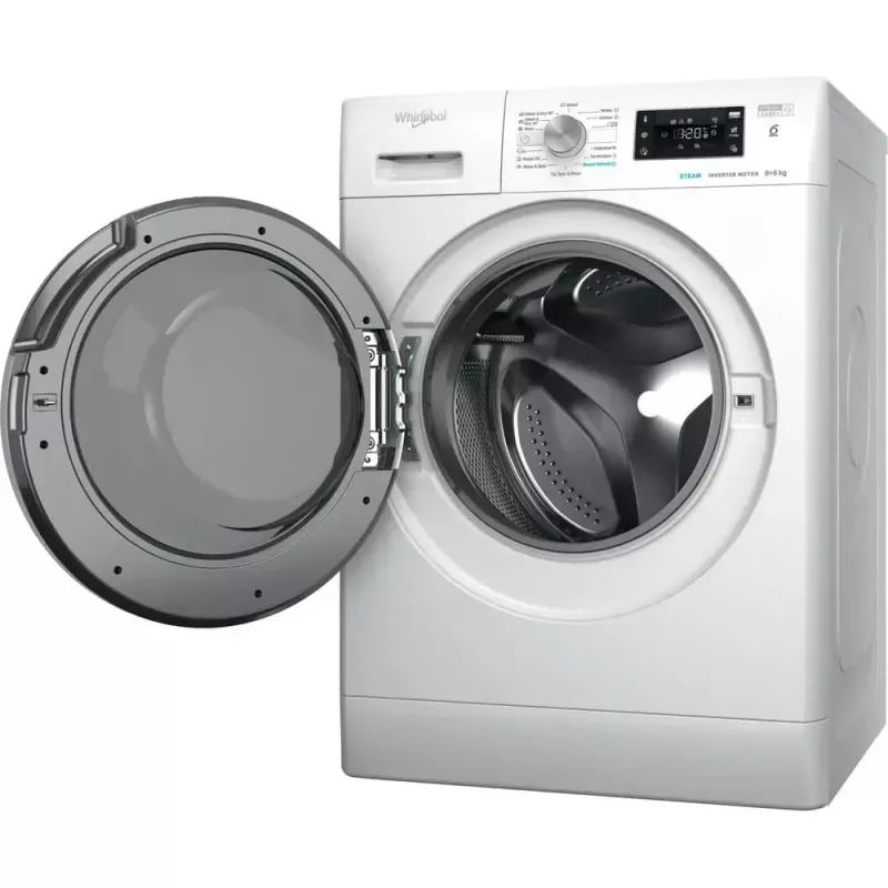Skalbimo džiovintuvas WHIRLPOOL FFWDB 864489 SV EE priekinis pakrovimas 6 kg 1400 aps./min. baltas