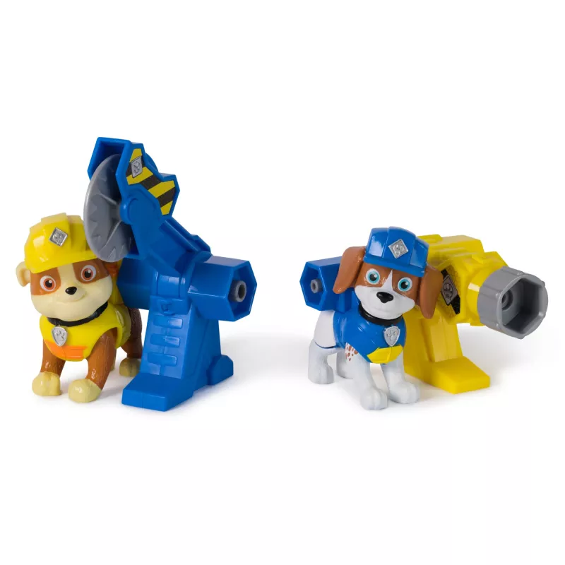 Figūrėlių rinkinys Usorteret Rubble & Wheeler Power Tool Pups su 2 įrankiais ir 2 statybiniais aksesuarais, nuo 3 metų