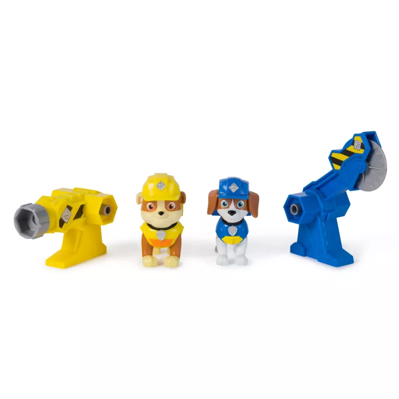 Figūrėlių rinkinys Usorteret Rubble & Wheeler Power Tool Pups su 2 įrankiais ir 2 statybiniais aksesuarais, nuo 3 metų