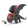 Žaislinis drakonas Spin Master – World of Berk: Red Death kramtantis siautėjimas su išskirtine Toothless figūrėle, 11 colių, nuo 4 metų