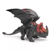 Žaislinis drakonas Spin Master – World of Berk: Red Death kramtantis siautėjimas su išskirtine Toothless figūrėle, 11 colių, nuo 4 metų
