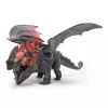 Žaislinis drakonas Spin Master – World of Berk: Red Death kramtantis siautėjimas su išskirtine Toothless figūrėle, 11 colių, nuo 4 metų