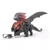 Žaislinis drakonas Spin Master – World of Berk: Red Death kramtantis siautėjimas su išskirtine Toothless figūrėle, 11 colių, nuo 4 metų