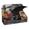 Žaislinis drakonas Spin Master – World of Berk: Red Death kramtantis siautėjimas su išskirtine Toothless figūrėle, 11 colių, nuo 4 metų