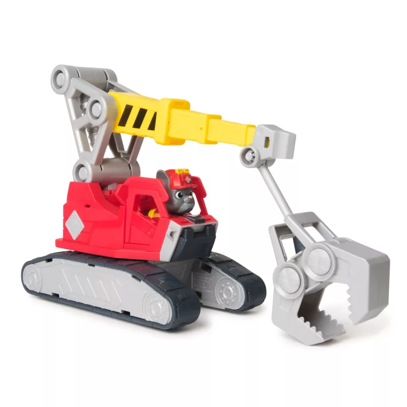 Krano sunkvežimis Spin Master Rubble & Crew Charger Mega Power Crane su Charger figūrėle, 2 nuimamais įrankiais, plastikinis, nuo 3 metų