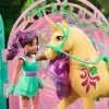 Unicorn Academy, Ava lėlė ir besikeičiančios spalvos Leaf arklidžių žaidimų rinkinys, Velykų dovanų idėja, 15 aksesuarų, lėlės ir vienaragiai mergaitėms nuo 4 metų