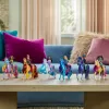Unicorn Academy, Ava ir Augalinės magijos lapas su šviesos efektu, 2 jojimo aksesuarai, lėlės ir vienaragiai mergaitėms nuo 4 metų