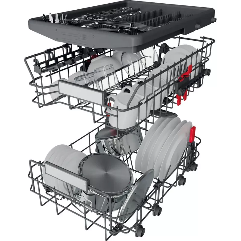 Indaplovė Whirlpool WSBO 3O34 PF X pusiau įmontuojama 10 komplektų