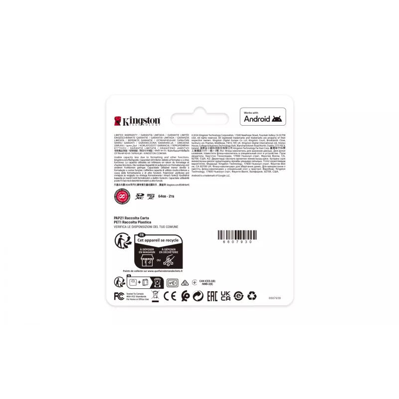 Kingston Canvas Select Plus 128GB microSDXC A1 U1 V10